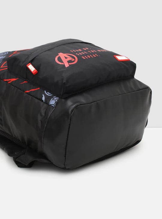 Men Marvel Printed Zip Closure Backpack 