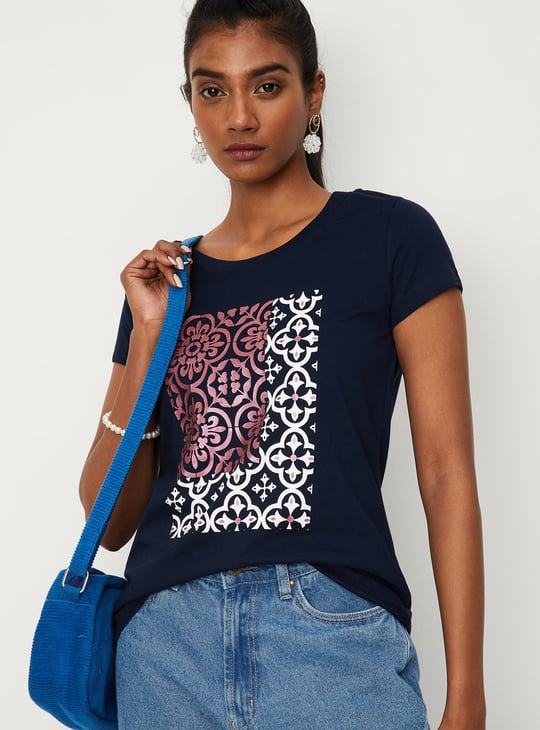 Women Graphic Round Neck T-shirt