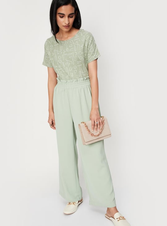 Women Abstract Printed T-shirt