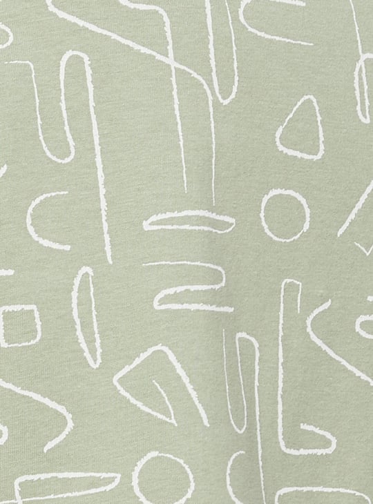 Women Abstract Printed T-shirt