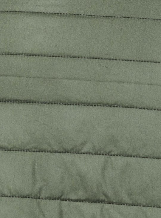 Men Solid Reversible Puffer Jacket