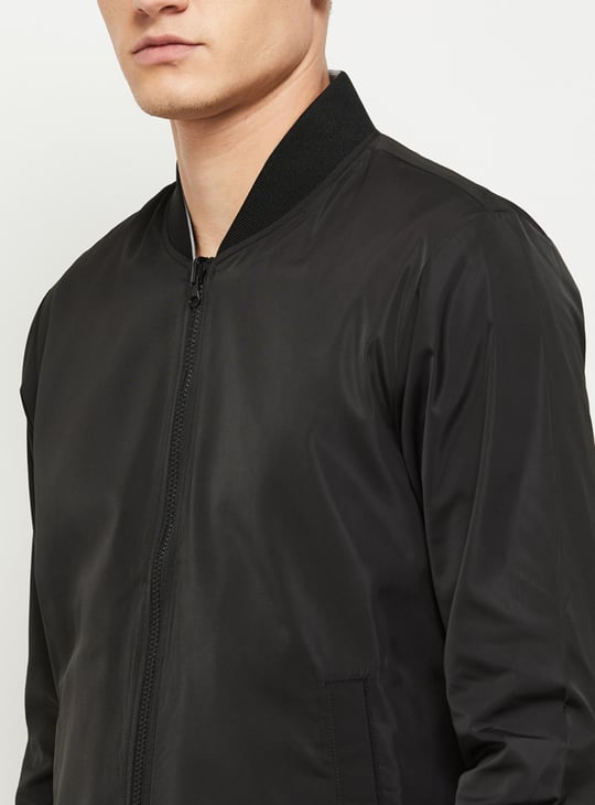 Men Solid Reversible Jacket