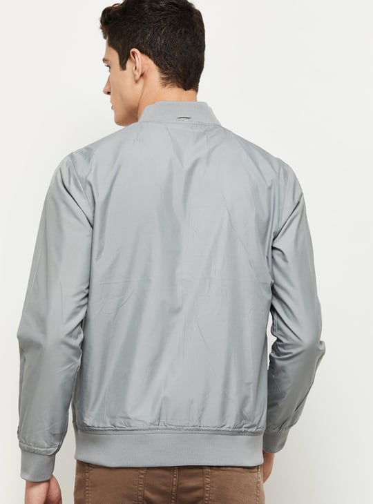 Men Solid Reversible Jacket