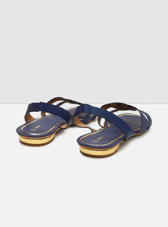 Women Solid Open Toe Flat Sandals