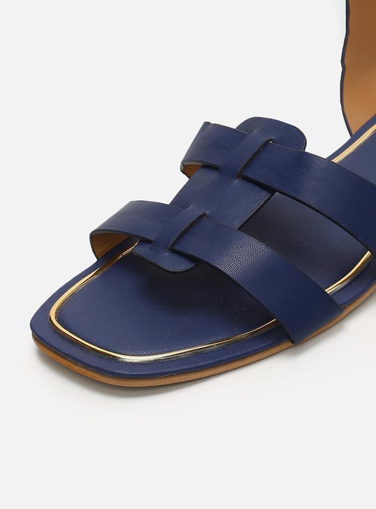 Women Solid Open Toe Flat Sandals