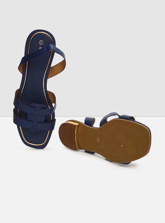 Women Solid Open Toe Flat Sandals