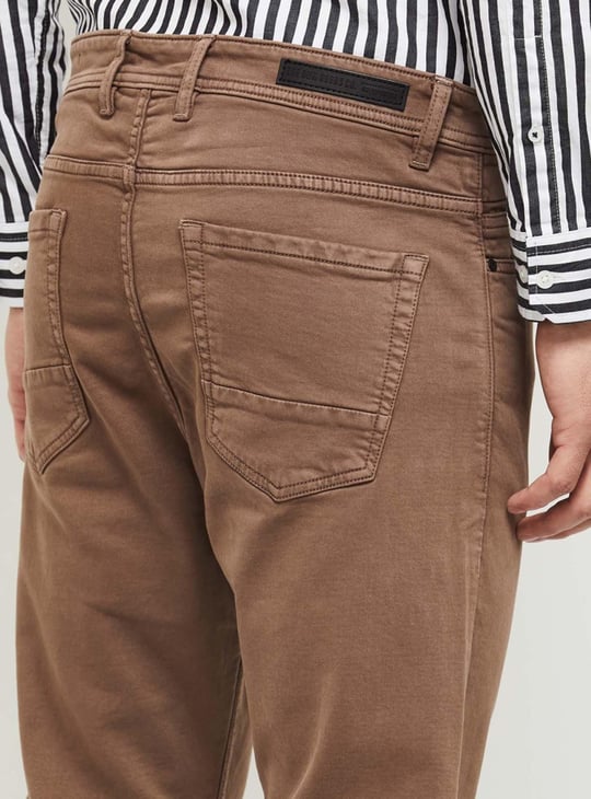 Men Coloured Carrot Fit Jeans
