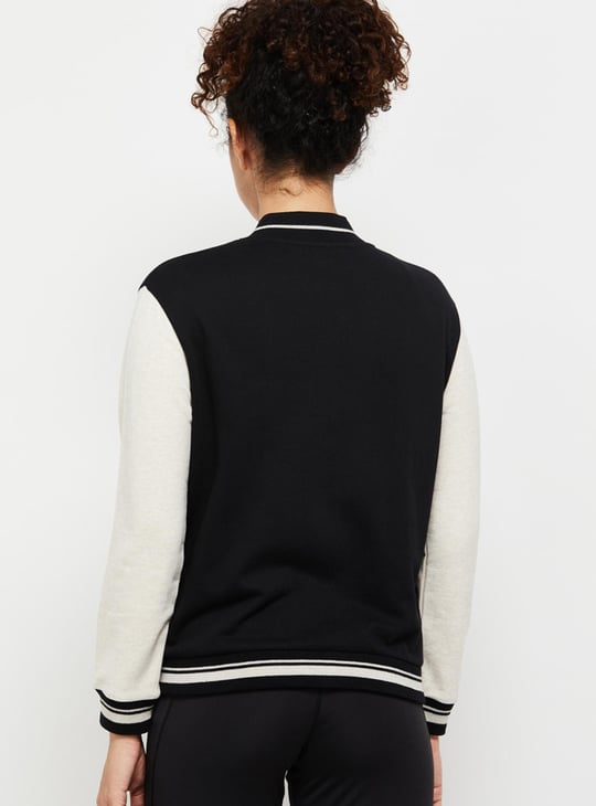 Women Solid Snap Button Casual Jacket