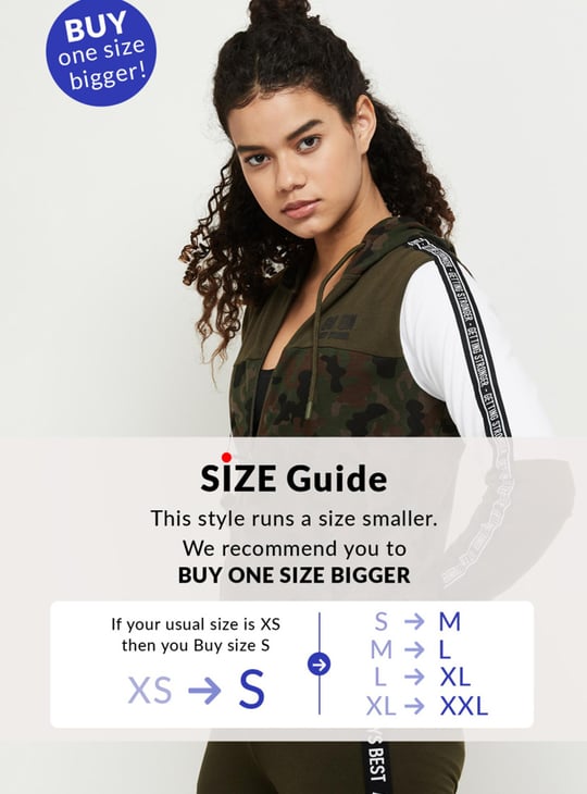 Women Camouflage Print Zip-Front Sports Jacket with Hood