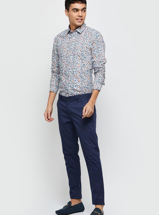 Men Floral Print Full Sleeves Casual Shirt