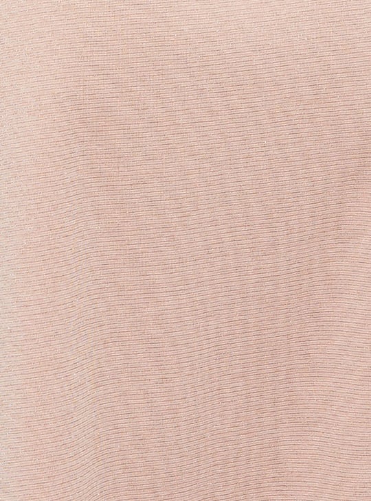 Women Solid Round Neck Sheath Dress