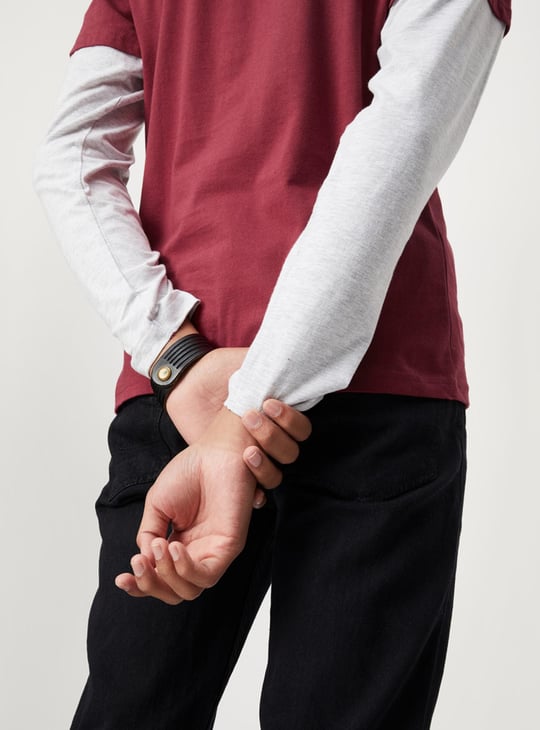 Boys Printed Layered Sleeve T-shirt