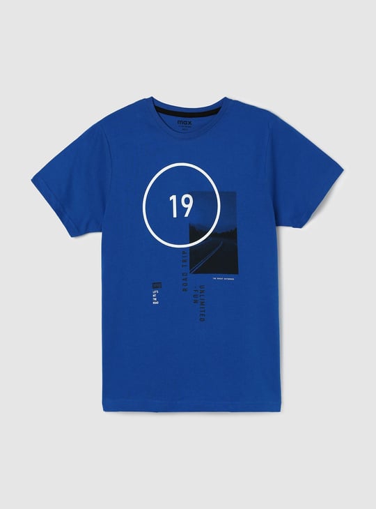 Boys Graphic Printed Knit T-shirt