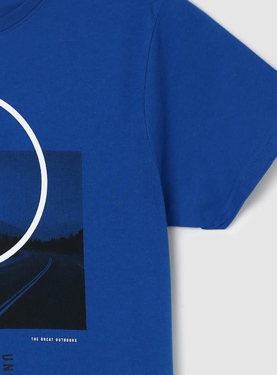 Boys Graphic Printed Knit T-shirt