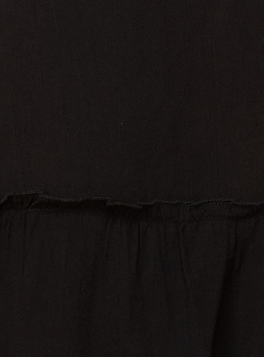 Women Embroidered Square Neck Top