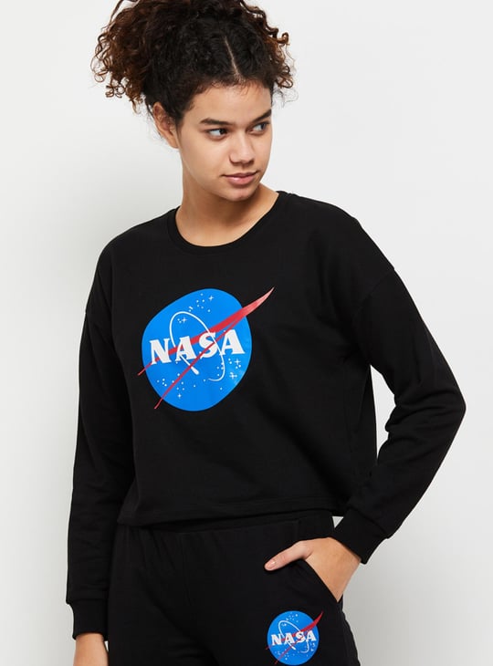 Nasa cropped sweatshirt sale