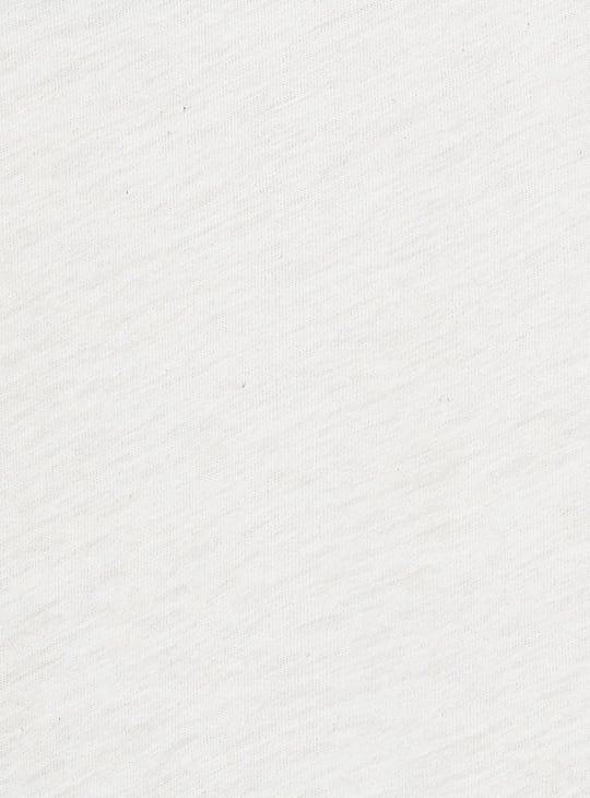 Women Graphic Printed Marled T-shirt