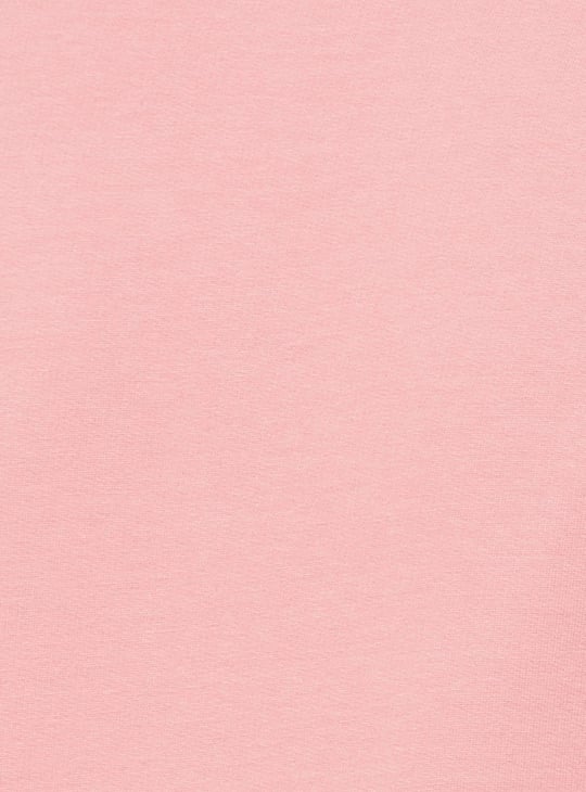 Women Solid Zip Placket Cropped Sweatshirt 