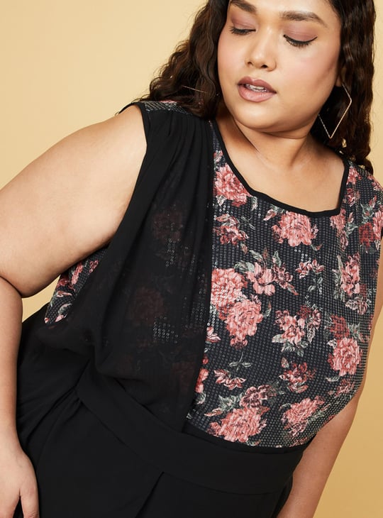 Women Sequin Embellished Sleeveless A-Line Dress