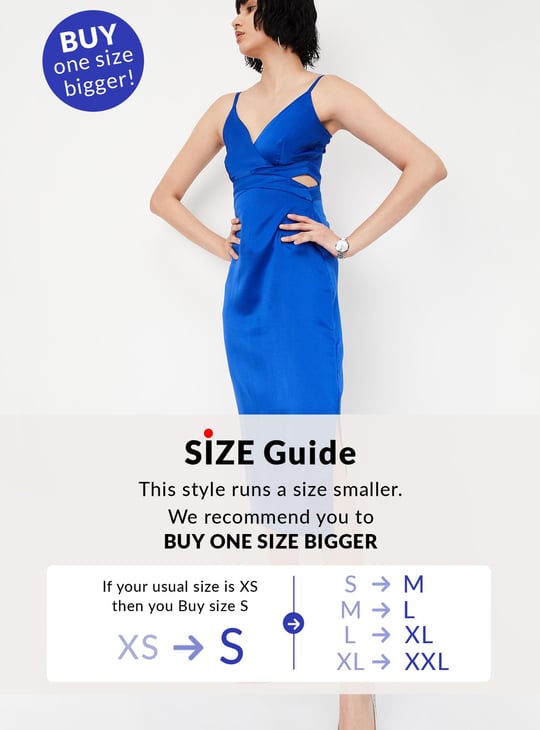 Women Cut-Out Criss Cross Midi Dress
