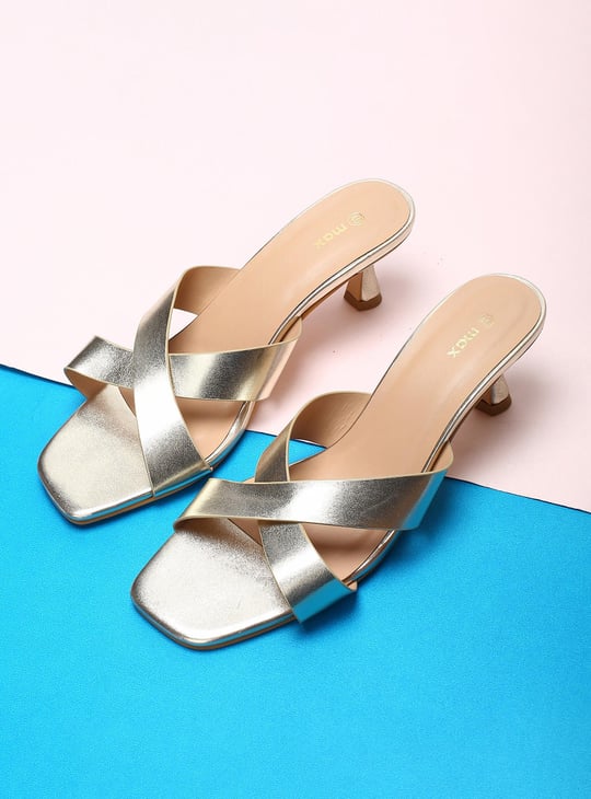 MAX Women Solid Slip-On Stiletto Heels