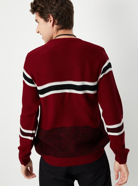 Men Striped Lightweight Sweater