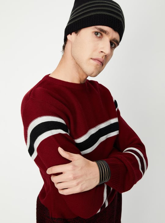 Men Striped Lightweight Sweater