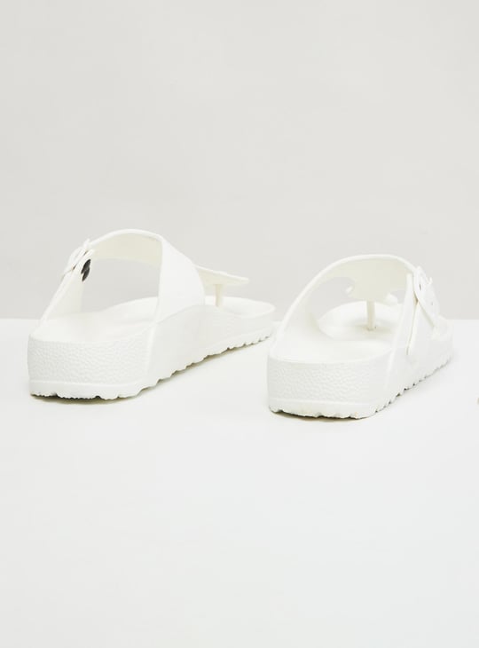 Men Solid Slip-On Sandals