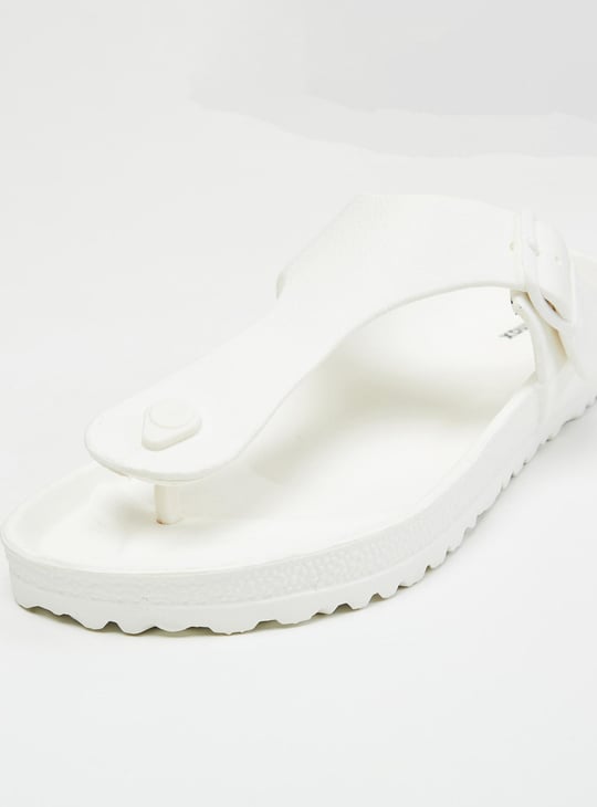 Men Solid Slip-On Sandals