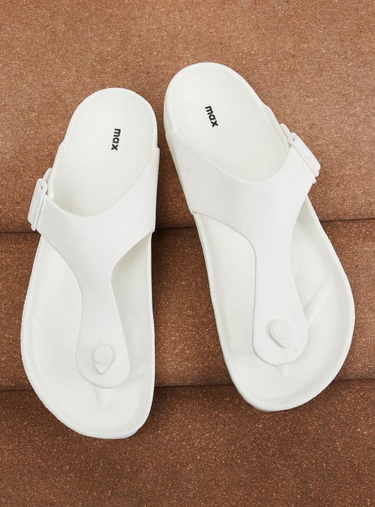 Men Solid Slip-On Sandals