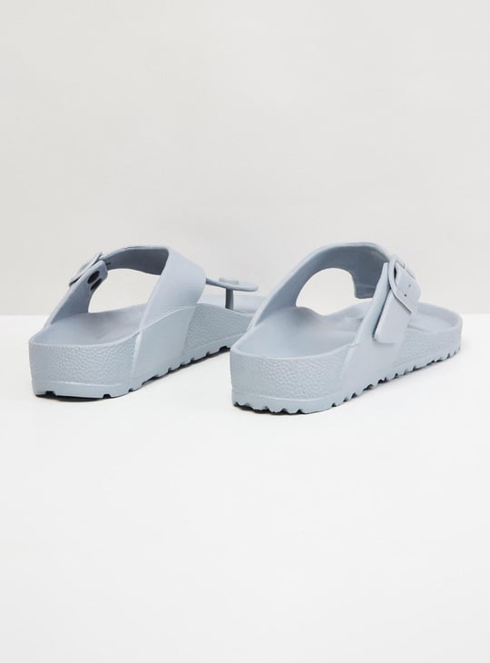 Men Solid Slip-On Sandals
