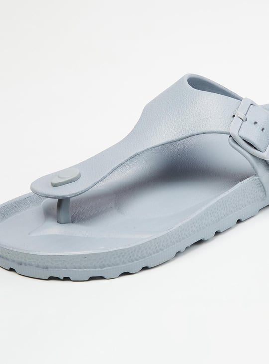 Men Solid Slip-On Sandals