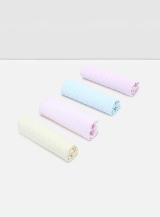 Women Jacquard Handkerchief - Pack of 4