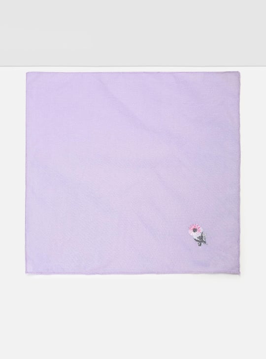 Women Embroidered Handkerchief - Pack of 6