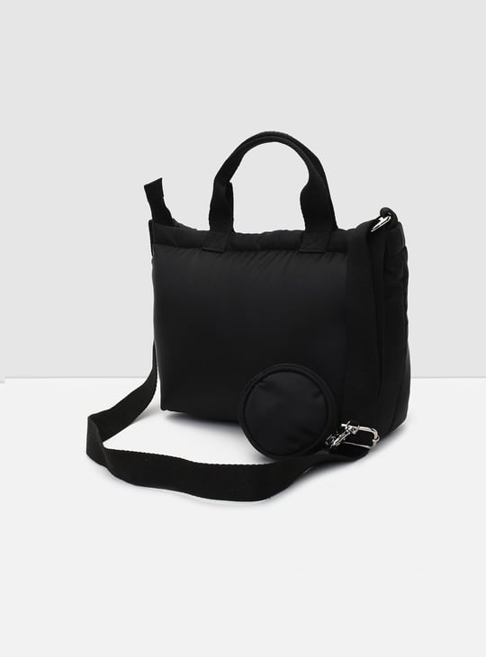 Women Solid Sling Bag with Pouch
