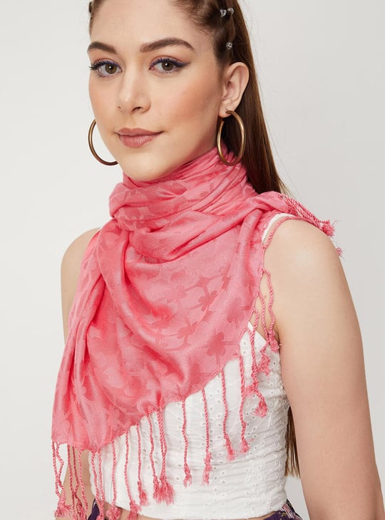 Hotelkalingaashok Extra Large Silk Scarf Pink Scarf
