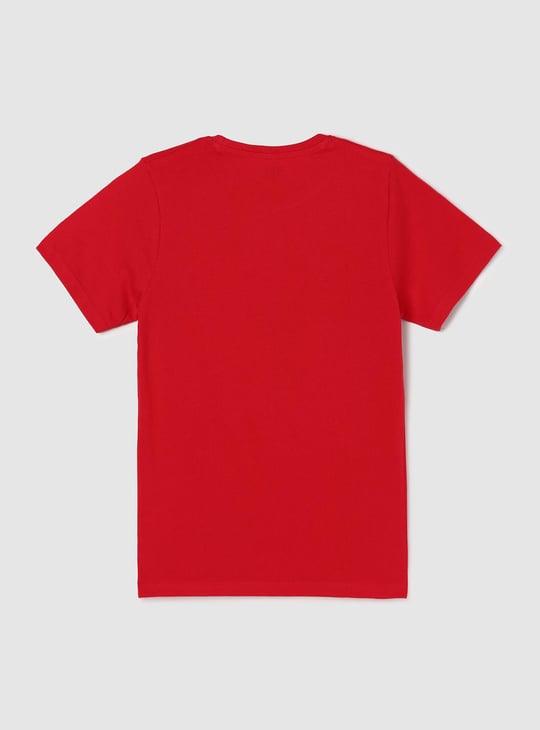 Boys Pure Cotton Graphic Printed Knit T-shirt