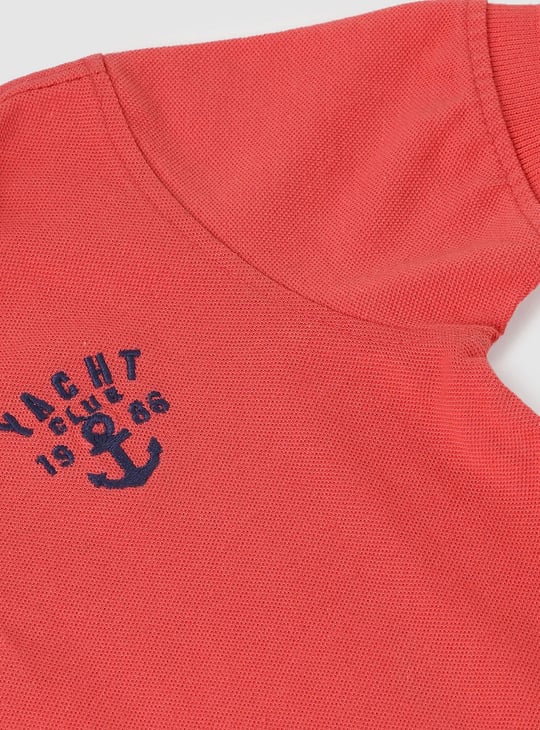Boys Solid Polo T-shirt