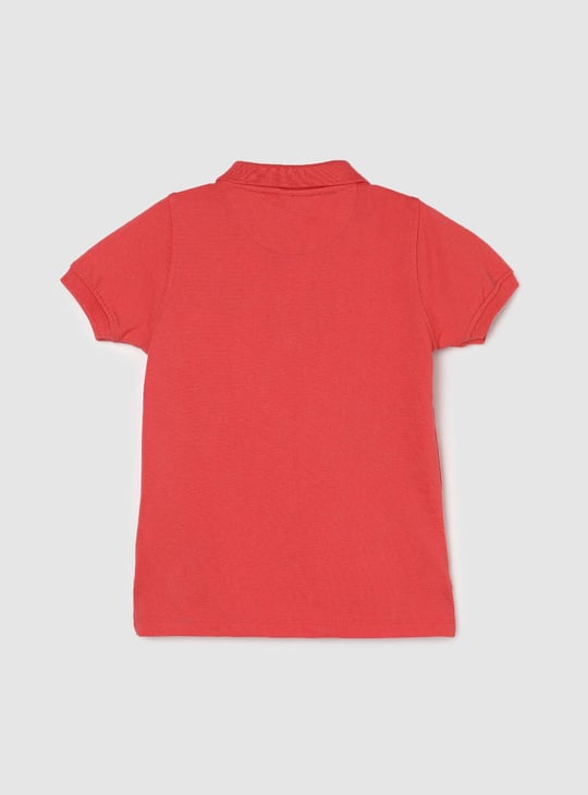 Boys Solid Polo T-shirt
