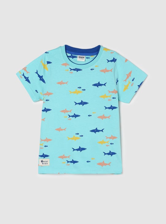 Boys Graphic Printed Crew Neck T-shirt