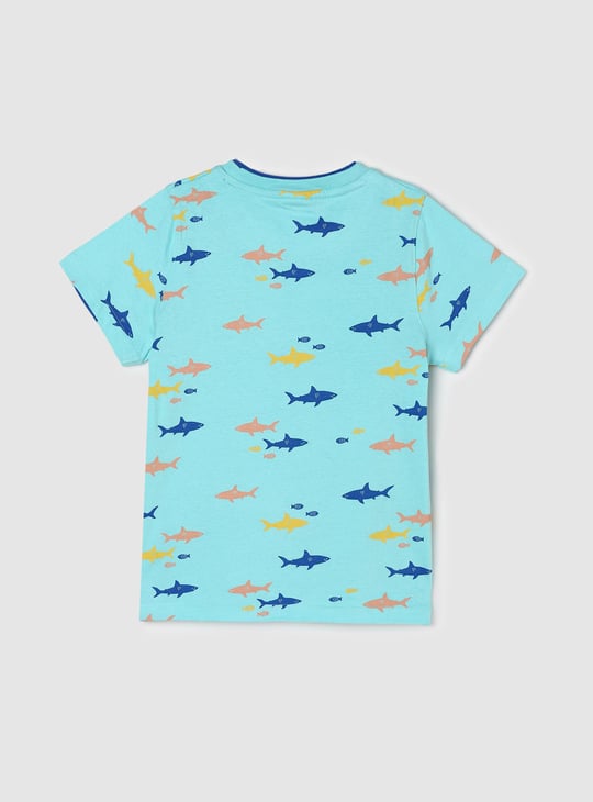 Boys Graphic Printed Crew Neck T-shirt