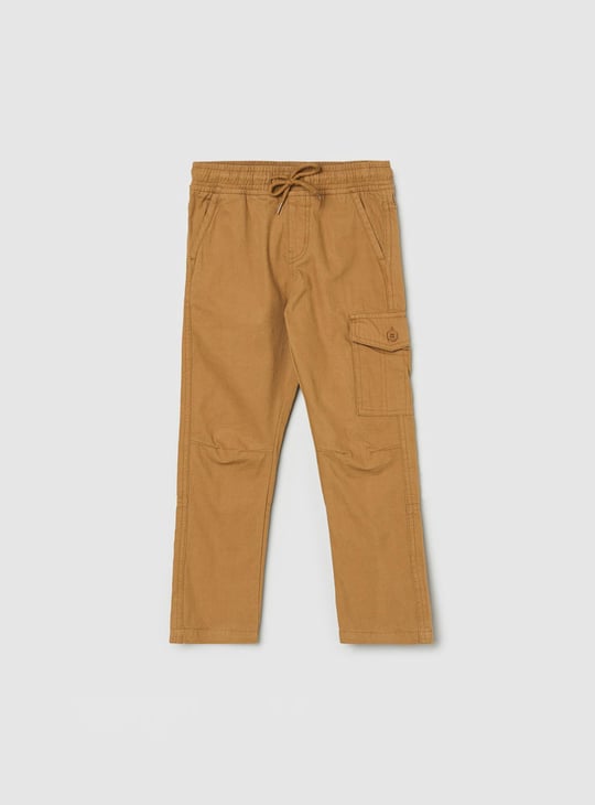 Boys Solid Woven Trousers