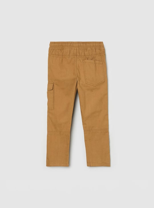 Boys Solid Woven Trousers