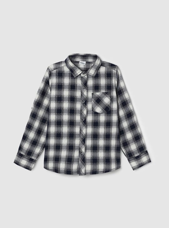 Boys Checked Full Sleeve Shirt