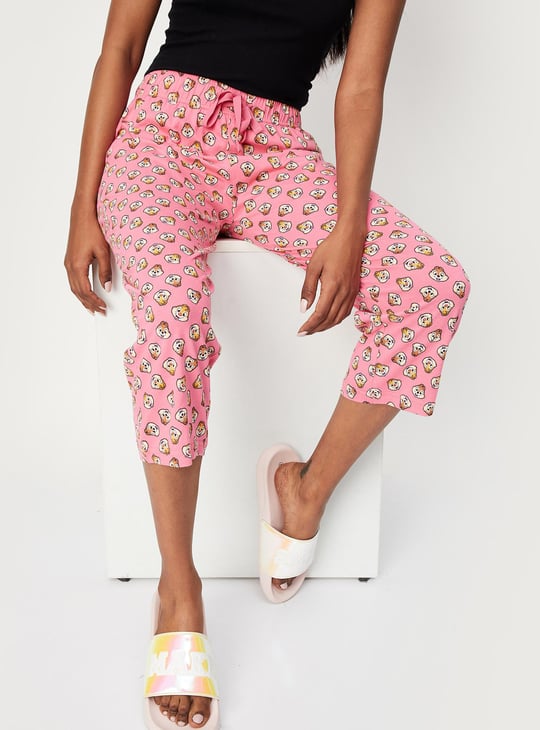 Women Chipmunk Print Capris