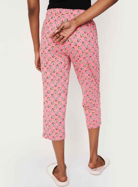 Women Chipmunk Print Capris