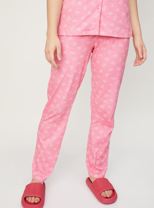 Women Printed Sleep Pyjama Set