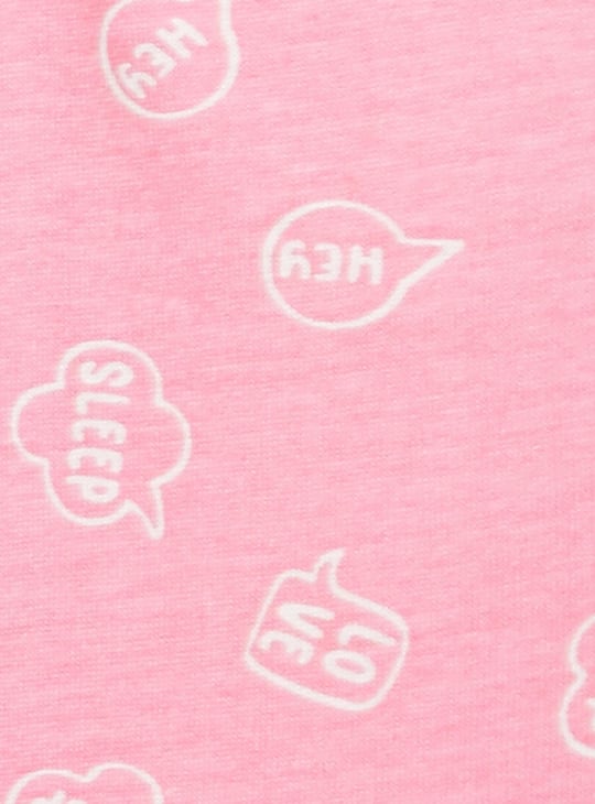 Women Printed Sleep Pyjama Set
