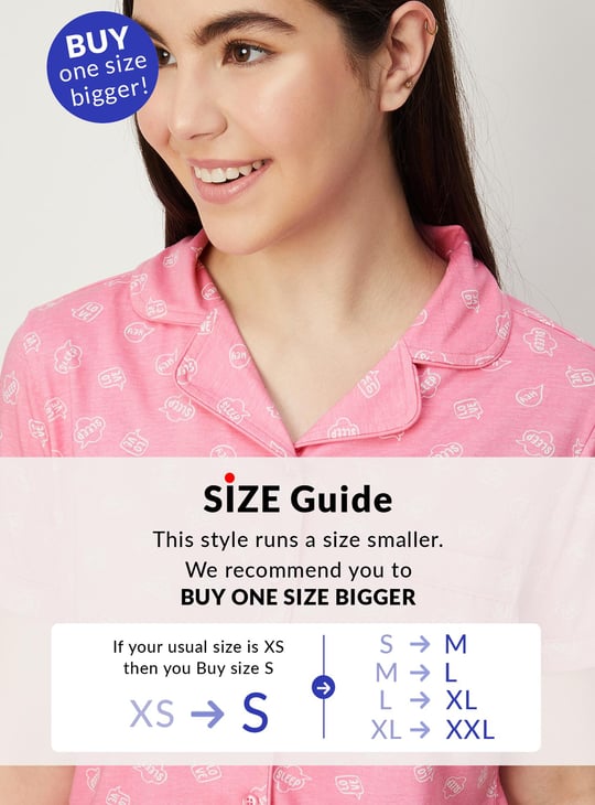 Women Printed Sleep Pyjama Set