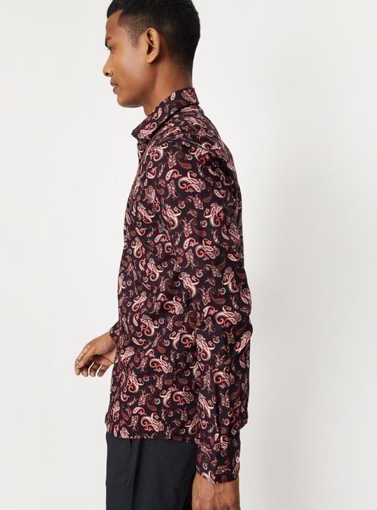 Men Paisley Printed Slim Fit Formal Shirt